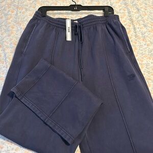 PINK - relaxed fit, ivy fleece wide leg pants